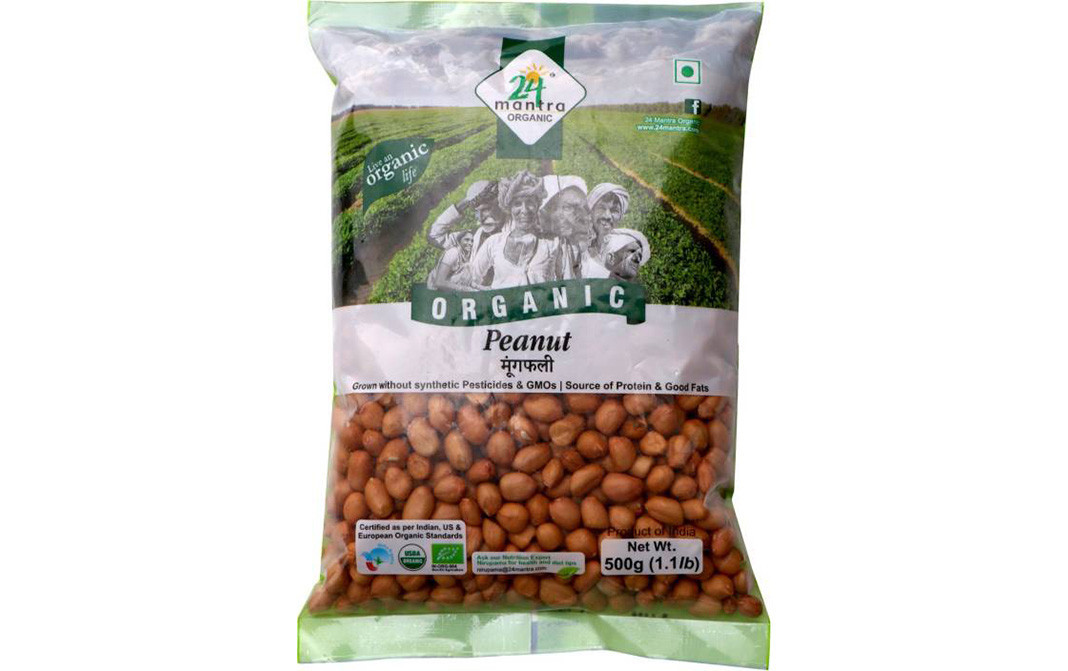 24 Mantra Organic Peanut    Pack  500 grams